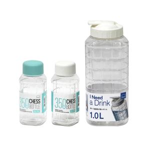 [SG Stock] LocknLock BPA Free Chess Water Bottle PET 350ml (Blue+White) + 1.0L