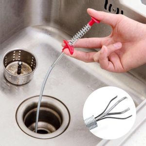 Sink Drain Blockage Clearer unclog your Bath Toilet pipes. Drainage declogger pipe cleaner. 60cm [SG SELLER]