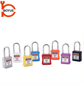 25mm Industrial Safety Waterproof Anti-Rust Steel Shackle Rectangular Padlock with Zinc Core Anti-Rust Safety Lock Padlock