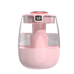 House Life Double Spray Humidifier 1L Capacity Ultra-Quiet with USB Humidity Digital Display for Car Office Home Room