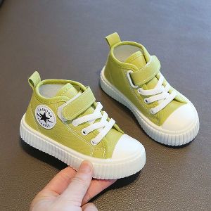 Fashion Kids Canvas Skid Shoes For Children High Top Canvas Shoes For Kids Boys Girls Rubber Shoes