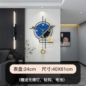 Decorative Silent Quartz Wall Clock with Pendulum Battery Operated Large for Living Room Home Bathroom BedroomaFast shipping