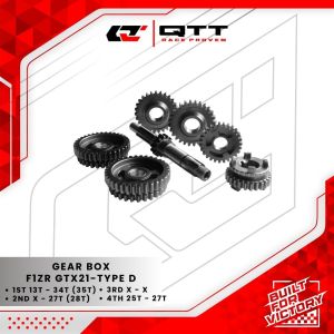 Gear Rasio gear box QTT f1zr type D GTX21-RR/D