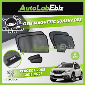 Peugeot 2008 2013-2021 NinjaShades Plus OEM Magnetic Car Sunshades (6pcs/set)