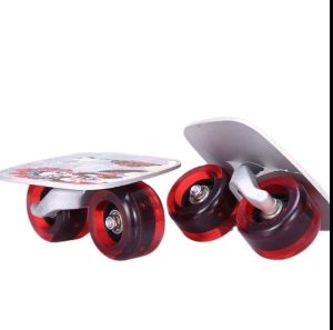 Roller Road Drift Skates Plate Pro Skates Anti-slip Board Portable Split Skateboard Aluminum Alloy with PU Flash Wheels
