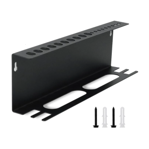 Wall Mounted Tool Organizer Metal Screwdriver Rack Easy Install Hammer Stand Wrench Holder Garage Storage Solution