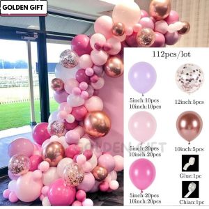1 SET Karangan Bunga Balon Set / Dekorasi Pesta Ulang Tahun / Lengkungan Berdiri Pernikahan Dekorasi