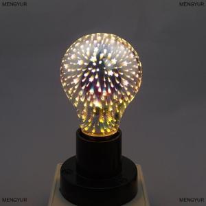 [COD] MENGYUR 3D ตกแต่งหลอดไฟ LED E27 6W 85-265V VINTAGE Light bulb Star Fireworks Lamp