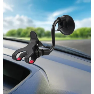 Holder hp Mobil Kaca Mobil 360 Derajat Jepit 4 Cakar Tempel Kaca Dashboard Gps HP Flexible Universal Penyangga universal 3.5-6 Inch