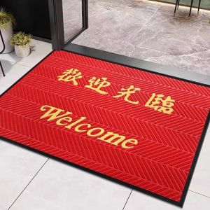 【Ship in 24H】Free ShippingFloor Mat Welcome Mat Entrance Door Mat Outdoor Floor Mat PVC Anti Slip Floor Mat Commercial Absorbent Dust Removal Mat For Hotel Home Entrance 地垫
