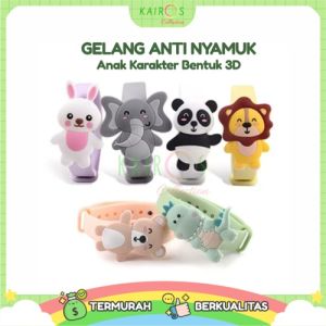 Gelang antinyamuk anak karakter - Jam tangan mosquito lampu led