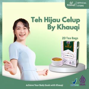 Khauqi Slimming Tea Detox 20 pcs - pelangsing herbal terbaik Teh Hijau Detox Khauqi