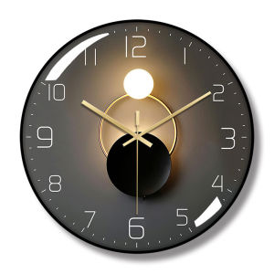Nordic Wall Clock 12 Inch Modern Battery-operated Non Ticking Silent Digital Analog Clock For Home Decor Living Room BedroomFast shipping
