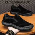 Runenbaoluo Giày bảo hộ lao động một bàn đạp Giày công trường xây dựng nam chống bụi bẩn và chống trượt đa năng thường ngày phổ biến Giày leo núi nhiệt độ cao. 