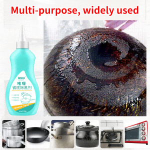 Stainless Steel Cookware Cleaner Pot Bottom Black Remover Easily Remove Stubborn Black Scale Kitchen Heavy Duty Cleaner
