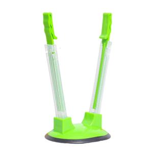 Kitchen Meal Preparation Bag Stand Plastic Construction Adjustable Baggy Rack Rubber Base Freezer Bag Holder Organiser