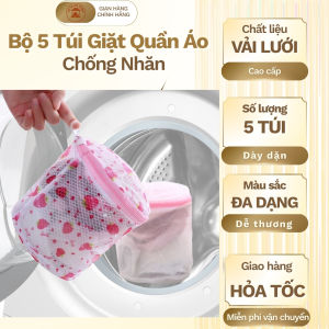 Bộ 5 Túi Giặt Đựng Quần Áo Đồ Lót Trong Máy Giặt – Túi Giặt Bảo Quản Quần Áo Cao Cấp
