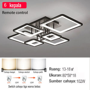 LED lampu ruang tamu kamar tidur lampu dekoratif ruang makan lampu langit rendah lampu dapat diganti sumber cahaya