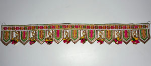 Traditional Handmade Welcome Toran Set | Decorative Door Hanging for Main Entrance Home Pooja Room Diwali & Festival Decor (Size - 3 ft Pack of 1)