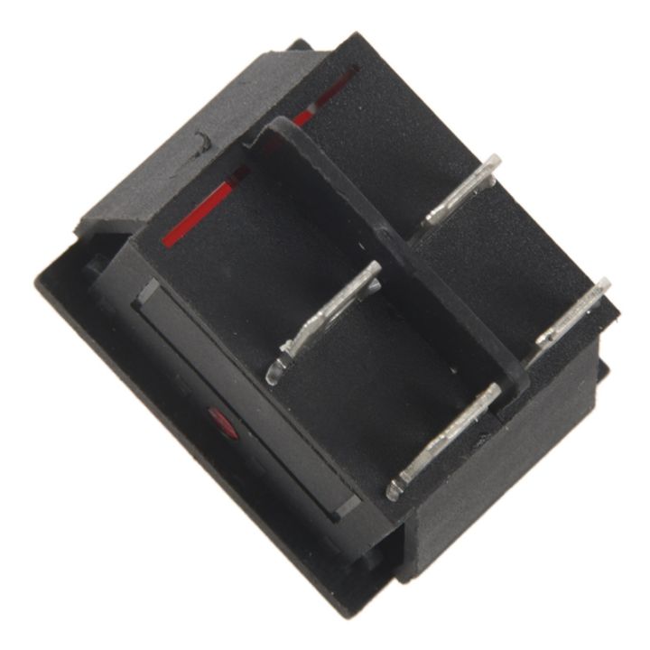 6X Red Light 4 Pin DPST ON/OFF in Rocker Switch 15A/250V 20A/125V AC ...