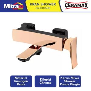 Ceramax Kran Shower Air Panas Dingin 630005RB Rose Gold