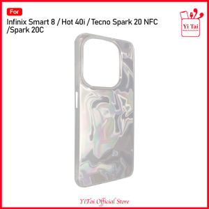 YITAI - YC55 Case Fluid Pattern Infinix Hot 10 Play 11 Play 30 30i 40 40i 40 Pro Note 30 40 4G 40 Pro 4G 5G Smart 5 6 6 NFC 6 Plus 7 8 8 Pro Tecno Spark 20 Pro 20 NFC 20C
