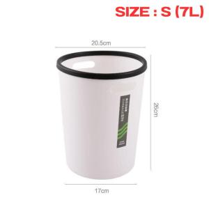 ALAmall ถังขยะ ขนาด 26 ซม. ถังขยะพลาสติก ทำจากวัสดุ PP สไตล์มินิมอล ที่ใส่ขยะ มีวงแหวนแรงดัน มี 3 สีให้เลือก