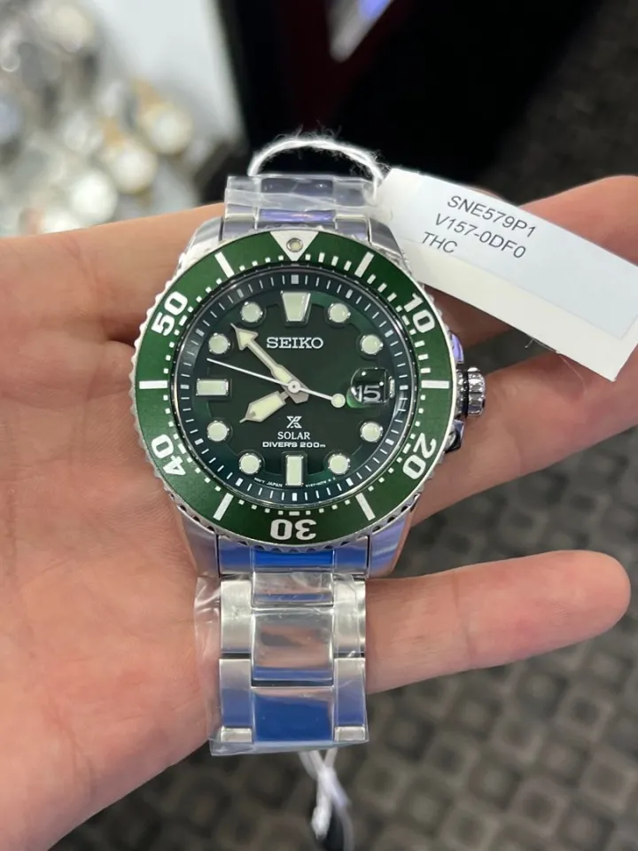 Seiko Prospex SNE579P1 Hulk Solar Power Diver s 200M Hardlex