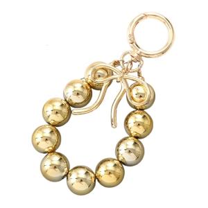 Bowknot Keychain Beaded Phone Lanyard Chain Car Keychains Camera Backpacks Phone Pendant Anti Lost Phone Rope