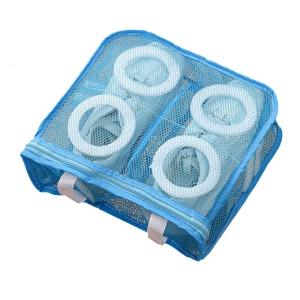 Mạnh mẽ Sneaker túi giặt Phụ kiện cho nam giới kích thước lên đến 13 lưới thoáng khí vật liệu với mạnh mẽ dây kéo đóng cửa