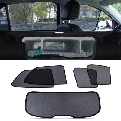 Hyundai Kona 2017 - 2022 (4 pcs) Car Magnetic Sunshade / Boot Tray