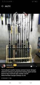 Rak Joran / Rack TRACK POLE Portable isi 10 pcs.