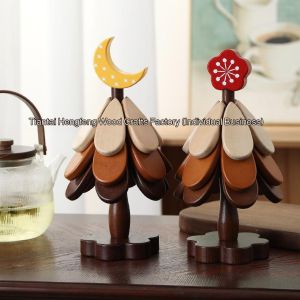 Teacup Holder Anti-scald Insulation Utility Functions Teacup Set Beautiful Tree Desk Durable Office