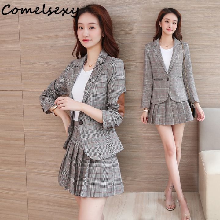 Mini skirt 2025 suit set