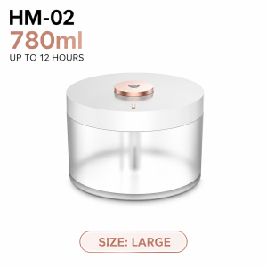 GXM HM-02 Cordless Humidifier 780ml | Rechargeable Cool Mist Humidifier with Ambient Light Wireless Humidifier