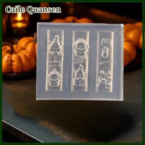 Caile แม่พิมพ์เล็บทำจากซิลิโคนสำหรับ3D ในครัวเค้กรูปหมีสัตว์เลี้ยงน่ารักสำหรับสุนัขไอศกรีมของหวานแม่แบบโปร่งใสออกแบบให้ DIY ตกแต่งเล็บ