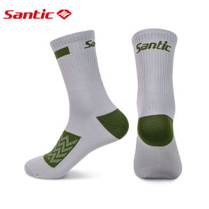 Santic Cycling Socks Premium Sports Socks Running Basketball Bicycle Sock Breathable Quick-dry Antimicrobial K3P146