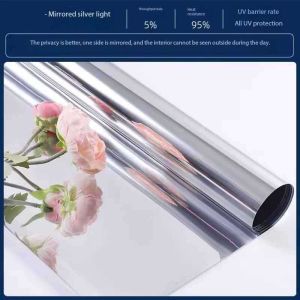 MT Window insulation film One-way perspective glass film sunscreen glass sticker balcony sunscreen glass film (5m x 50cm)
