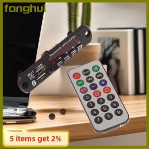 fanghui 1 Set 12V Wireless Bluetooth 5.0 120W Amplifier MP3 Player Decoder Board Car Audio USB TF FM Radio Recording Call For Speaker