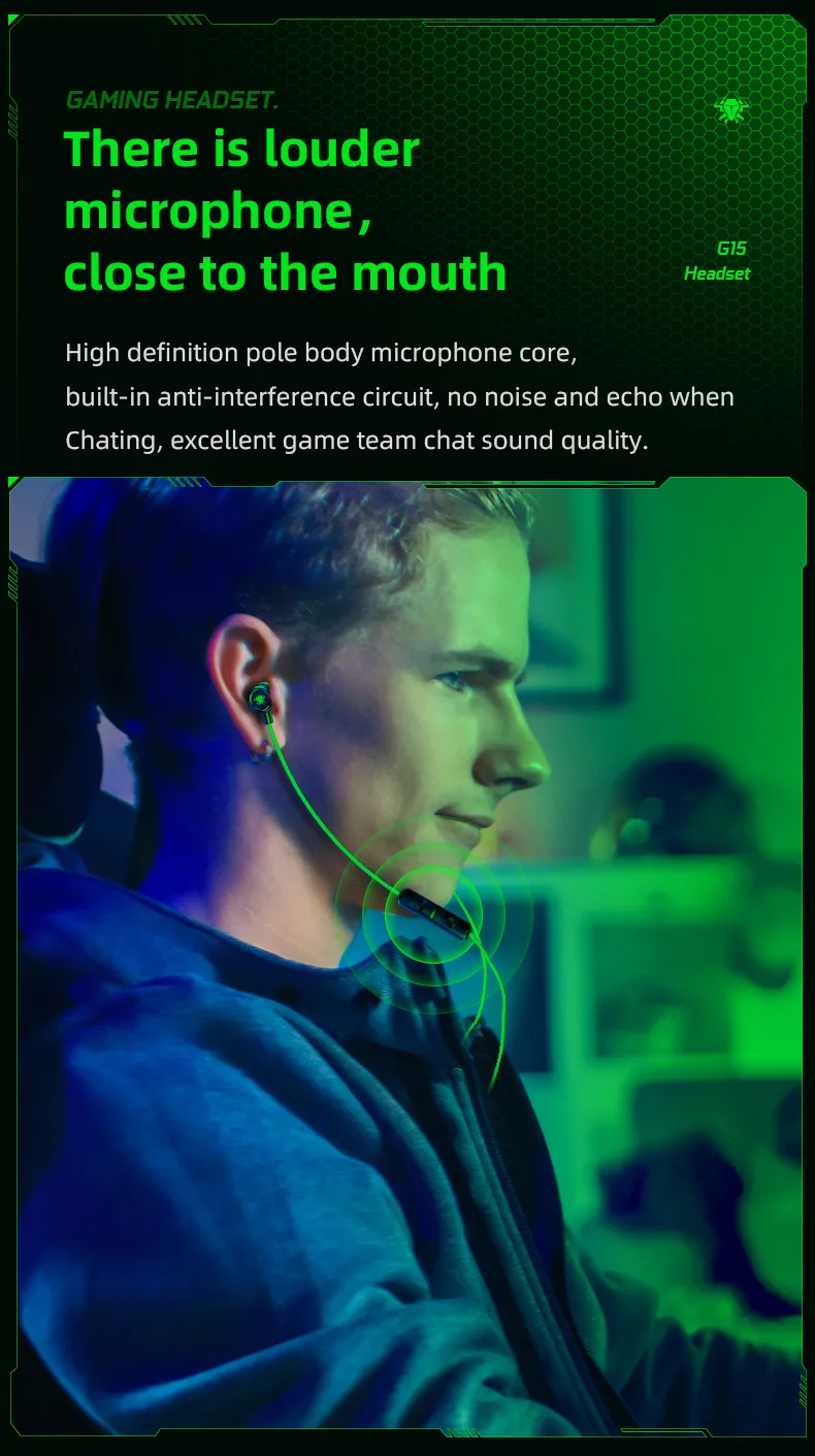 Plextone G15 Mark IV In-Ear Gaming Headphones description image