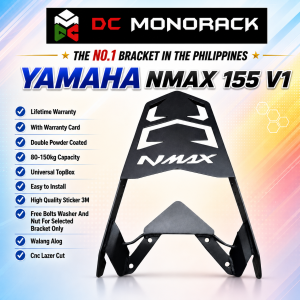 YAMAHA NMAX 155 V1 TOPBOX BRACKET HEAVY DUTY LIFETIME WARRANTY CNC LAZER CUT DOUBLE POWDER COATED PLUG AND PLAY