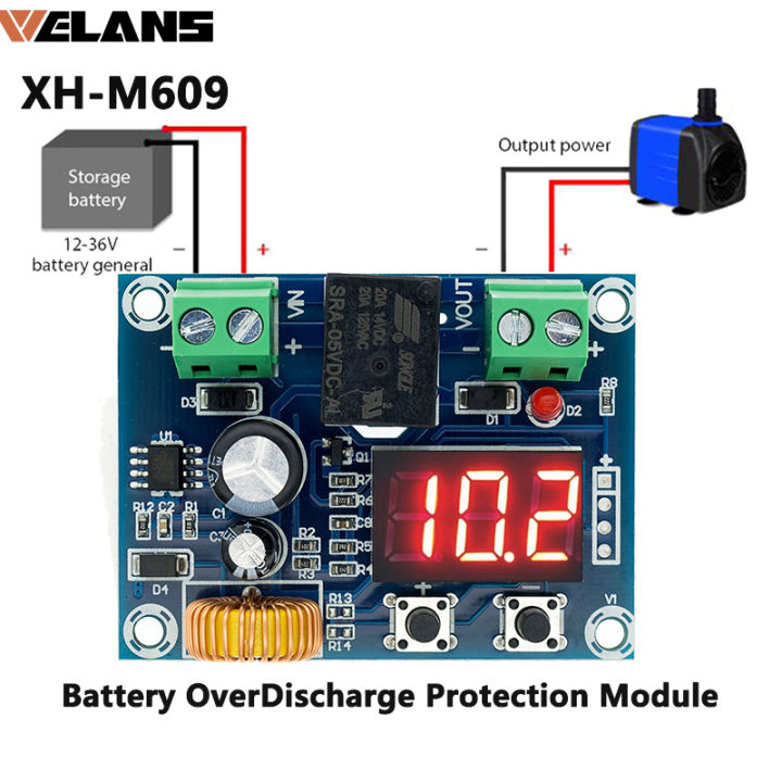 DIYMORE Xh-M609 Dc 12v-36v Charger Module Voltage Over Discharge Battery Protection Precise Under Board I.173799909