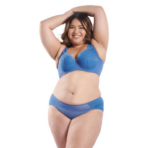 XIXILI RYSA GEOMETRIC LACE CONTOURING BRA