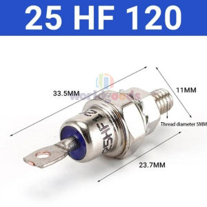 25A 25HFR120 25HF120 40HF120 40HFR120 50HF120 70HF120 85HF120 4mm Rectifiers Reverse Direction Iron Base Forward Rectifier Diode For Converter Machine Tools Control