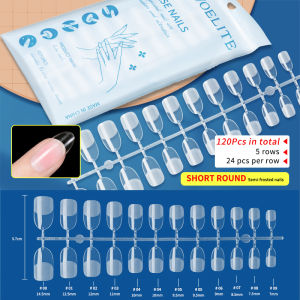 เล็บปลอม PVC คุณภาพสูง 120ชิ้น เล็บเท้าแฟชั่นทนน้ำ ใช้งานง่าย - เล็บปลอมติดทนนาน ปลอดสารพิษ