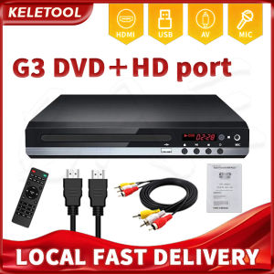 DVD Player 1080P HD DVD CD Player Support HDMI ADH SVCD VCD MP3 MP4 USB Smart TV AV Output Built Home Theatre