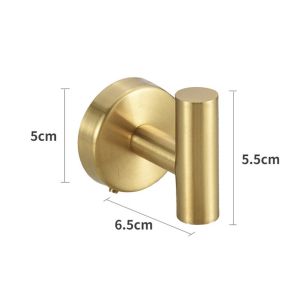 ZEIIE Household For Clothes Bag Hat Self-Adhesive 304 Stainless Steel Wall Hanger Hanging Rack Robe Hook Keys Holder