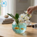 Bình Thủy Tinh Tròn Trong Suốt D11cm B7 – Cắm Hoa, Nuôi Cá Mini, Decor Nhà Cửa. 
