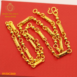 Dây Chuyền Nam Ống Trúc Dáng Xích (Dày 5mm - Dài 50cm) Vòng Cổ Nam Thời Trang - Trang Sức Hava Hong Kong