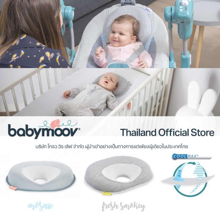หมอนหัวทุย หมอนหลุมป้องกันศีรษะเเบน Babymoov Lovenest plus Lazada.co.th